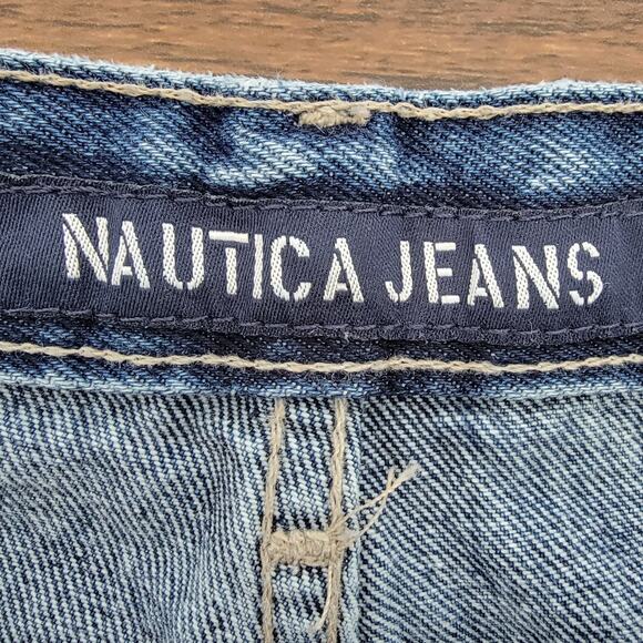 Nautica Flare Jeans Womens 12x31 (32x30) Non Stretch Made USA 100% Cotton Preppy - Picture 12 of 13